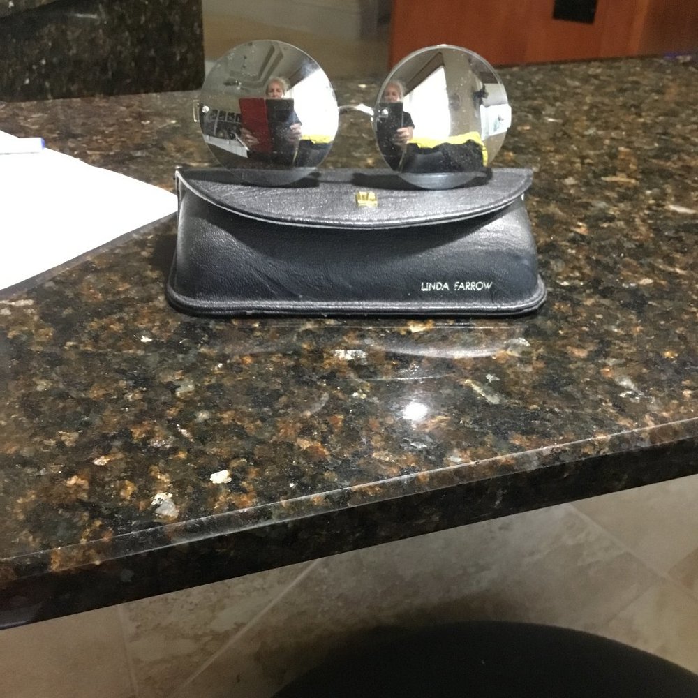 Linda Farrow Silver Mirrored Sunglasses New $1100.00